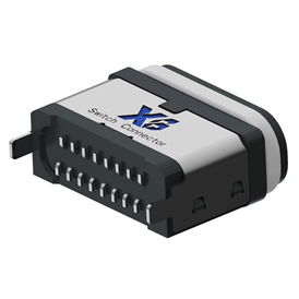 XB-ATCF-16-020 TYPE C 16P 방수 모좌 스탠드 스티커 L=7.45mm(U형 전체 가소형)
